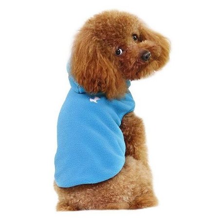 Fleecejacka med Hoodie XL Hundkläder för hunden