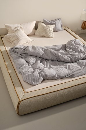 Jotex - Sengeramme 160 Cm Beige/gul - CANNA - Kjøp Sengerammer hos Jotex