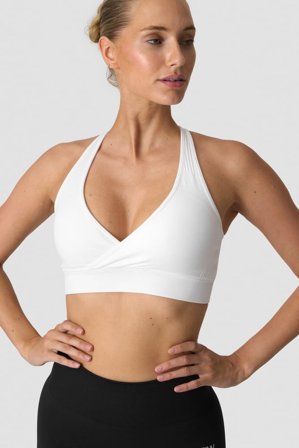 ICANIWILL - Soft Seamless Adjustable Sports Bra White - Urheiluliivit - Naiset - Treenivaatteet ICIW:ltä