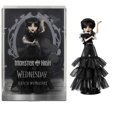 Monster High-Wednesday Addams i Ball Outfit-Doll - Monster High - HXJ03