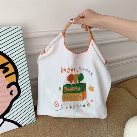 Tote Bag Shopper Purse HVIT