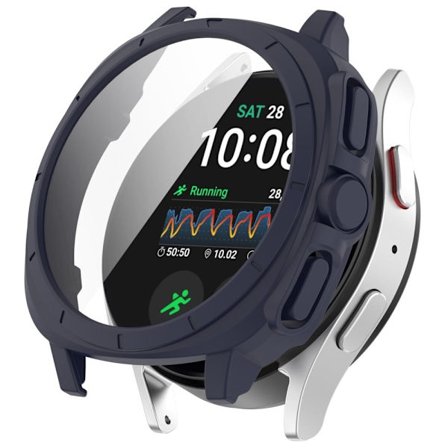 Samsung Galaxy Watch7 40 mm anti-fall-klokkeveske med fleksibel beskyttelsesramme - Midnattsblå