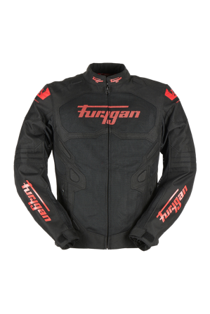 Kurtka Motocyklowa Furygan Atom Vented Evo Czarny/Czerwony XL