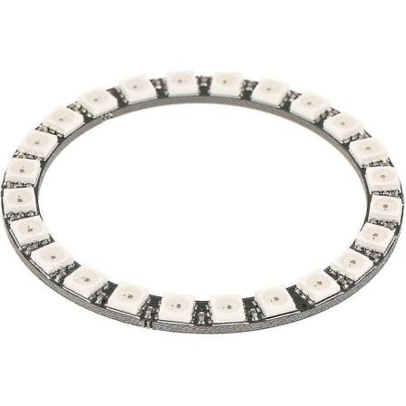 Led-ringlys, 24 bits Ws2812 5050 Rgb-lampepanel Rund led-ring med integrerte drivere 1 stk)