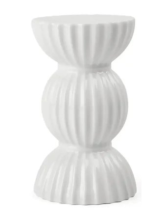 Lyngby Tura Kr Lysestage H14 Hvid White Lyngby Porcelæn