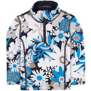 Kids - Poivre Blanc Blue Flower Print Baselayer Top 5 years - Tops - 5 years - Blue