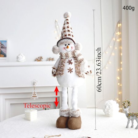 Julepynt Strikkede Figurer Julevinduesudstilling Boligindretningsornamenter - Spids Hat Snemand