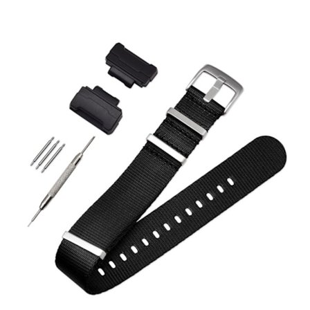 Casio G-SHOCK G-8900 / GA-110 / DW-5600 enkel nylon urrem - Sort