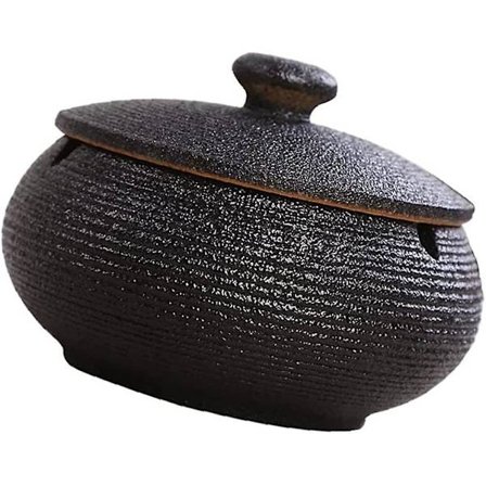 Holdbar askebeger, askebeger askeholder med lokk for hjem hotell 11,5x11,5x8,5cm