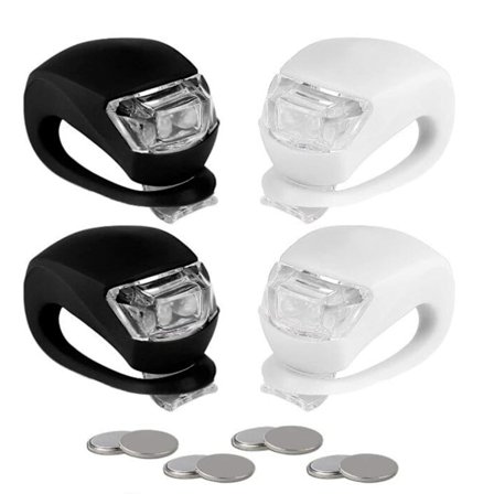 4-pakks LED-blinklyssett med klips