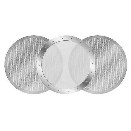3-pack Metall Kaffefilter Mesh Kompatibel med Aeropress Kaffebryggare, Silver 2025th