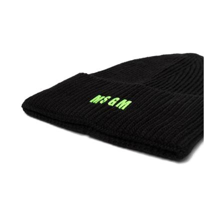 Msgm Beanies , Zwart , Heren , Maat: ONE Size Hoeden