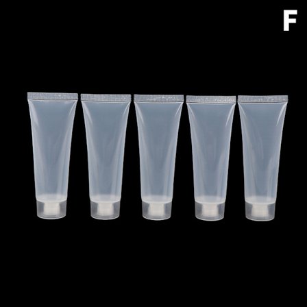 5 st Makeup Clear Plastic Lip Gloss Container Påfyllningsbar flaska