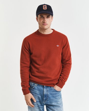 GANT Herren Superfine Lambswool Rundhalspullover (XXL)