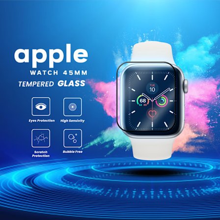 Apple Watch Series 7 45mm - Skyddsfilm i 3D – Super Kvalitet