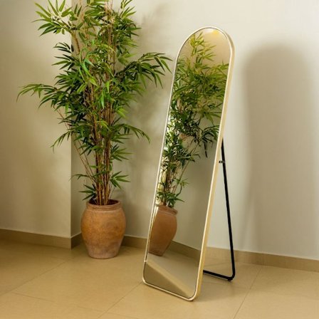 Semiramis Spejl Stående Guld 40X150Cm