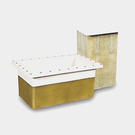 Pozo de montaje de fibra de vidrio vip Max Power, fibra de vidrio, compatible con VIP