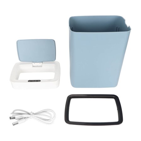 14L Automatisk skraldespand 3 tilstande Stor kapacitet Berøringsfri Smart bevægelsessensor Skraldespand med låg til badeværelse soveværelse kontor