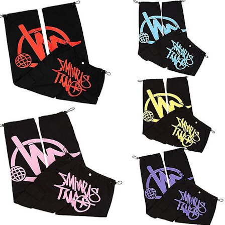 Minus Two Haalarit Leveät esim. Goth Työvaatteet Herr Y2k Star Alt musta harmaa