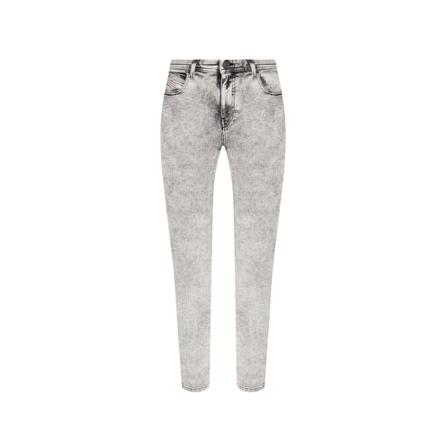 Diesel, 2015 Babhila jeans Grijs, Dames, Maat:W24 L30,Patches