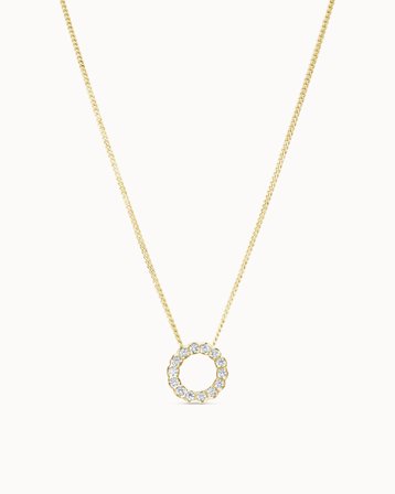 Diamanthalsband Ophelia Petite 18K Gulguld 0.65 Carat Labbodlade Diamanter