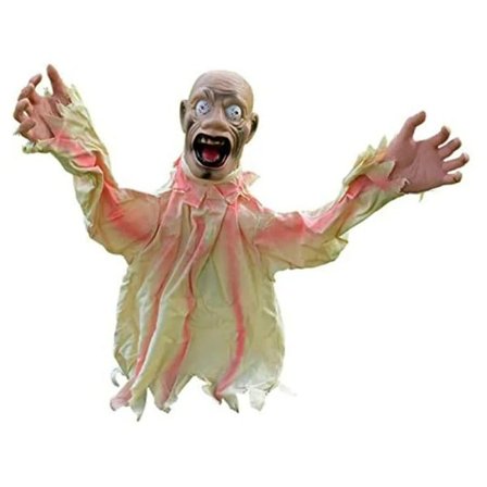 Halloween dekoration läskigt docka jord plug-in stor gunga spöke röst kontroll dekoration skräck rekvisita