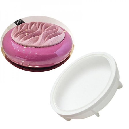 Stor platt rund botten bakform i silikon