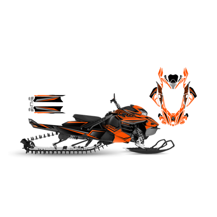 Dekalkit SweTown Team-Racer-20-Oransje - Lynx Xtrim RE 3500 850 E-Tec 2018-2020