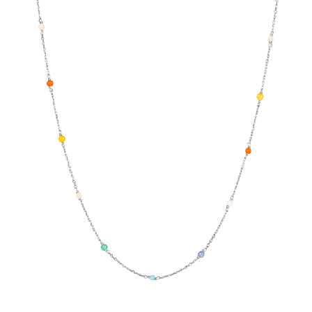 Syster P Santa Monica Multicolour Necklace Silver Halsband Dam ONESIZE