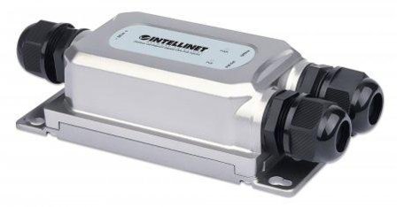 INTELLINET INT Network Outdoor Gigabit PoE+ Extender, IP67 802.3at/af/b