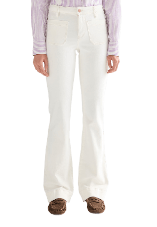 Wrangler Flare Jeans Dam Vit W28/L34