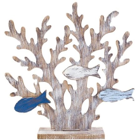 Välimeren tyyliin merikoristeet puinen koralli puu työpöydän koristeet uudet koristeet, A