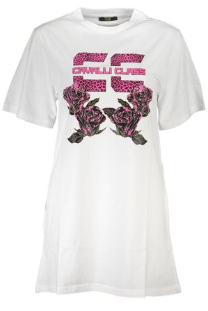 Cavalli Class Abito Corto Donna Bianco