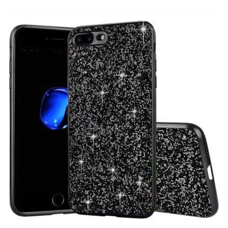 Glitter iPhone SE 2020 skal - Svart Svart