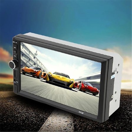 7" 2Din 800x480 Bilstereo Radio DVD USB Bluetooth