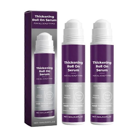 1-3X 15ml Hiusten Tuuheuttava Seerumi Biotiini Roll-On Applikatorilla Volyymin Lisäämiseen Ohentuville Hiuksille Miehille ja Naisille, Ei-Rasvainen 