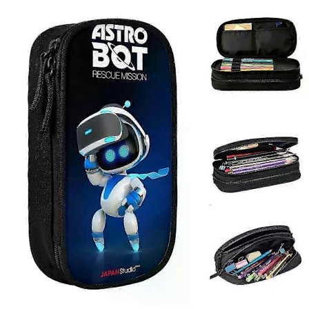 k676 A-Astro-Bot Penalhus Tegneserie Robert Skrivesaker Veske Penn for Student Stor Oppbevaring Penalhus Skoleutstyr Gaver Skrivesaker fv676