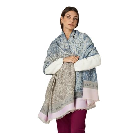Manila Grace Capes Blå, Dame Poncho, Størrelse: ONE Size
