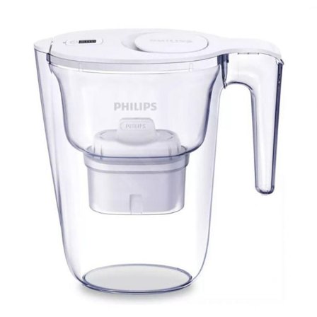 Vattenkanna med filter 2,6 L vit med 1 mikrofilter och digital timer Philips PHAWP2933WHT/24.