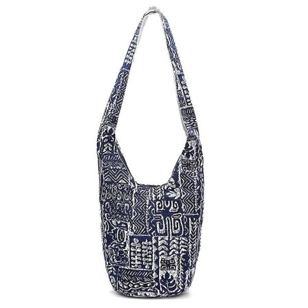 Dame Hippie Skuldertaske Frynser Stor Pung Etnisk Tote Håndtaske Rejsetaske Blå