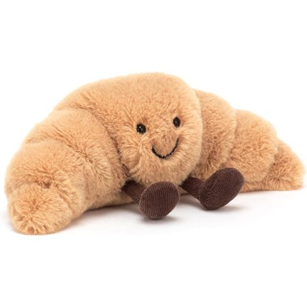 Jellycat Amuseables Croissant Pehmolelu, Pieni 21,5 cm | Leivonnainen Pehmolelu | Hauska Lahjaidea-Perfekt