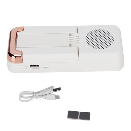 Matkapuhelimen pidike Bluetooth-kaiutin Kokoontaitettava kannettava suuritehoinen Bluetooth-kaiutin puhelimen pidike valkoinen