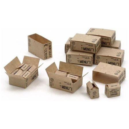 Tamiya Modell U.S. 10-i-1 Rasjoneringskartonger Skala 1:35