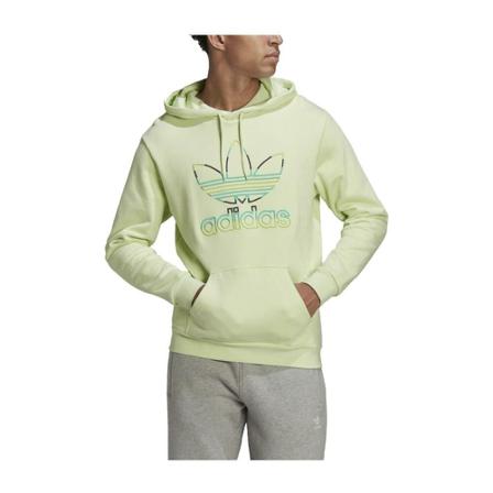 Adidas Sudadera Tref Ser Hood 3 Grøn, Herre Hættetrøjer