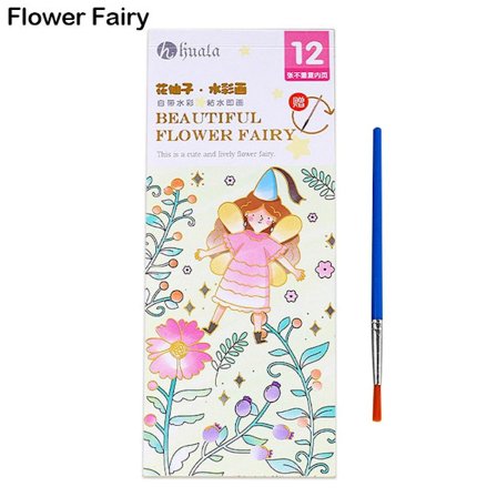 12 ark Akvarelmalebog Gouachebog BLOMSTERFE