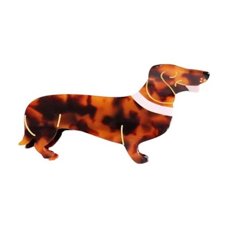 Acetat Hårklo Clips Shark Clip DACHSHUND DACHSHUND