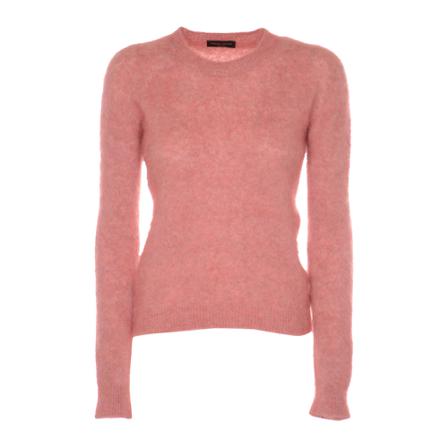 Roberto Collina, Round-neck Knitwear Roze, Dames, Maat:S