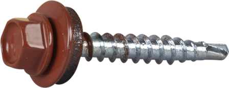 ESSVE 513296 Farmerskrue 4,8 x 35 mm, borspiss, 30-pakning Rød, Innfesting