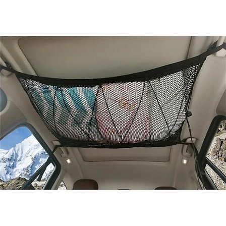 Roof Cargo Net for Car, Roof Storage, Travel Equipment, Clothesline, Net Pocket