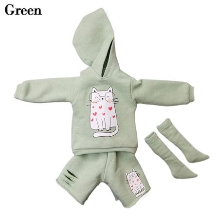 Docka T-shirt Tröjor 1/11 Dockbyxor GRÖN